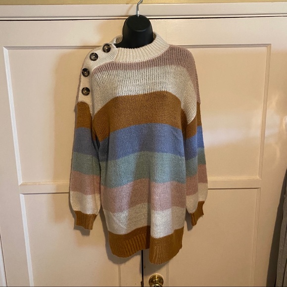 American Rag Striped oversized sweater XXL - Picture 4 of 16
